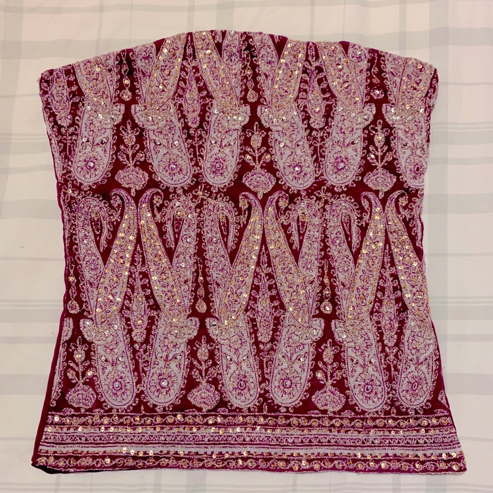 The Limited Vintage Embellished Tube Top Size M